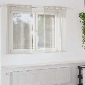 Cortinas con cortinas 2 pcs Crema Poliéster Cortinas con cortinas 2 pcs Crema Poliéster