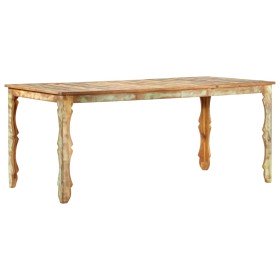 Mesa de comedor de madera maciza reciclada 180x90x76 cm