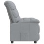 Sillón reclinable de tela gris claro