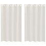 Cortinas con cortinas 2 pcs Crema 140x175cm Poliéster