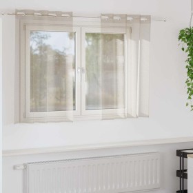 Cortinas con cortinas 2 pcs Arena Poliéster Cortinas con cortinas 2 pcs Arena Poliéster