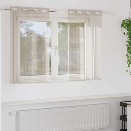 Cortinas con cortinas 2 pcs Arena Poliéster