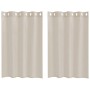 Cortinas con cortinas 2 pcs Arena Poliéster