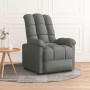 Sillón reclinable de tela gris oscuro
