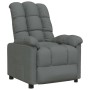 Sillón reclinable de tela gris oscuro