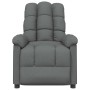 Sillón reclinable de tela gris oscuro