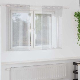 Cortinas con cortinas 2 pcs Gris claro 140x140cm Poliéster Cortinas con cortinas 2 pcs Gris claro 140x140cm Poliéster