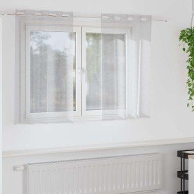 Cortinas con cortinas 2 pcs Gris claro 140x140cm Poliéster Cortinas con cortinas 2 pcs Gris claro 140x140cm Poliéster