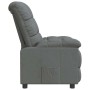Sillón reclinable de tela gris oscuro