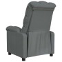 Sillón reclinable de tela gris oscuro
