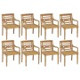 Batavia Stühle 8 Einheiten aus massivem Teakholz von vidaXL, Gartenstühle - Ref: Foro24-3073294, Preis: 1,00 €, Rabatt: %