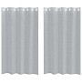 Cortinas con cortinas 2 pcs Gris oscuro Poliéster
