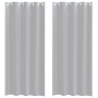 Cortinas con cortinas 2 pcs Gris oscuro Poliéster