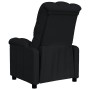 Sillón reclinable de tela negro