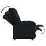 Sillón reclinable de tela negro