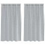Cortinas con cortinas 2 pcs Gris oscuro 140x140cm Poliéster