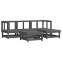 Juego de muebles jardín 5 piezas y cojines madera maciza gris de vidaXL, Conjuntos de jardín - Ref: Foro24-3185789, Precio: 3...