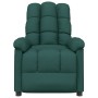Sillón reclinable de tela verde oscuro