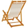 Silla de playa plegable con reposabrazos gris claro