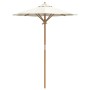 Parasol de jardín Blanco crema 150 x 150 x 210 cm Bambú
