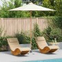 Parasol de jardín Blanco crema 270 x 270 x 260 cm Bambú