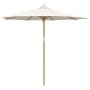 Parasol de jardín Blanco crema 270 x 270 x 260 cm Bambú