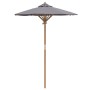 Parasol de jardín Gris oscuro 150 x 150 x 210 cm Bambú
