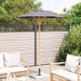 Parasol de jardín Gris oscuro 150 x 150 x 210 cm Bambú