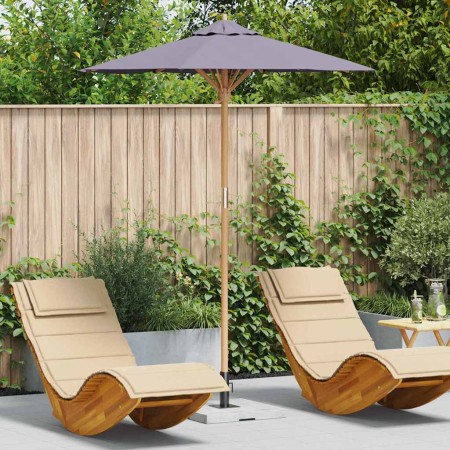 Parasol de jardín Gris oscuro 180 x 180 x 230 cm Bambú