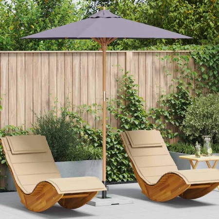 Parasol de jardín Gris oscuro 217 x 217 x 230 cm Bambú