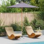 Parasol de jardín Gris oscuro 270 x 270 x 260 cm Bambú