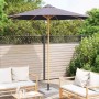 Parasol de jardín Gris oscuro 270 x 270 x 260 cm Bambú