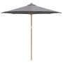 Parasol de jardín Gris oscuro 270 x 270 x 260 cm Bambú
