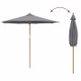 Parasol de jardín Gris oscuro 270 x 270 x 260 cm Bambú