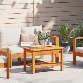 Mesa de Café Marrón 90 x 50 x 45 cm madera maciza de acacia
