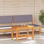 Mesa de Café Marrón 90 x 50 x 45 cm madera maciza de acacia