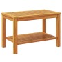 Mesa de Café Marrón 90 x 50 x 45 cm madera maciza de acacia