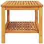Mesa de Café Marrón 110 x 55 x 45 cm madera maciza de acacia