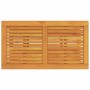 Mesa de Café Marrón 110 x 55 x 45 cm madera maciza de acacia