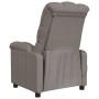 Sillón de masaje reclinable de tela gris taupé