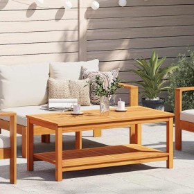 Mesa de Café Marrón 70 x 40 x 45 cm madera maciza de acacia