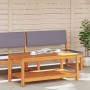 Mesa de Café Marrón 70 x 40 x 45 cm madera maciza de acacia
