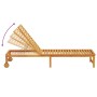 Tumbona Marrón 53 x 202 x 89cm Madera maciza de Acacia