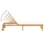 Tumbona Marrón 53 x 202 x 89cm Madera maciza de Acacia