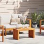 Mesa de Café Marrón 70 x 35 x 35 cm madera maciza de acacia