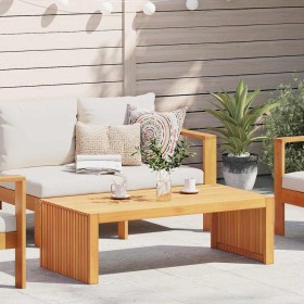 Mesa de Café Marrón 110 x 55 x 35 cm madera maciza de acacia
