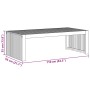 Mesa de Café Marrón 110 x 55 x 35 cm madera maciza de acacia
