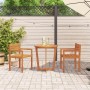 Sillas de jardín 2 unidades 50x53x80 cm Madera maciza Acacia