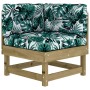 7-piece garden furniture set with impregnated pine wood cushions by vidaXL, Garden sets - Ref: Foro24-3185814, Price: 585,24 ...
