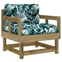 7-teiliges Gartenmöbel-Set mit Kissen aus imprägniertem Kiefernholz von vidaXL, Gartensets - Ref: Foro24-3185814, Preis: 585,...